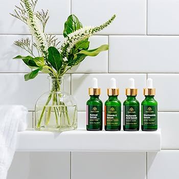 Tree of Life Beauty Facial Skin Care Set, Brightening, Firming, Hydrating, Dry Face, Dermatologist Tested - Trio Power Kit, Vitamin C, Retinol and Hyaluronic Acid, 3 count of 1 Fl Oz